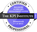 Certified Balanced Scorecard Professional (C-BSC) certification badge — KPI Institute accredited